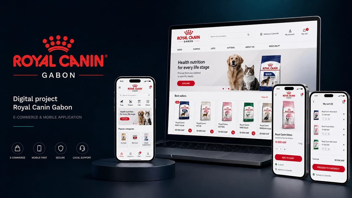 A B2C digital experience for Royal Canin Gabon