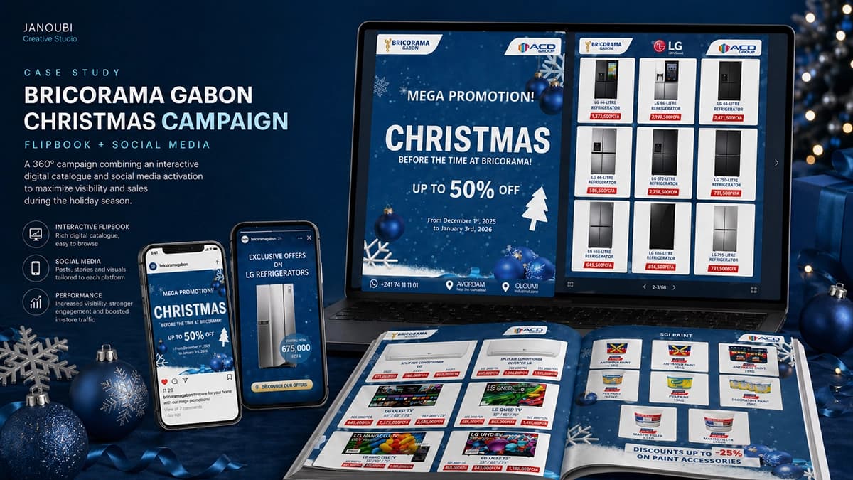 Foliscope — Bricorama Gabon's Christmas campaign