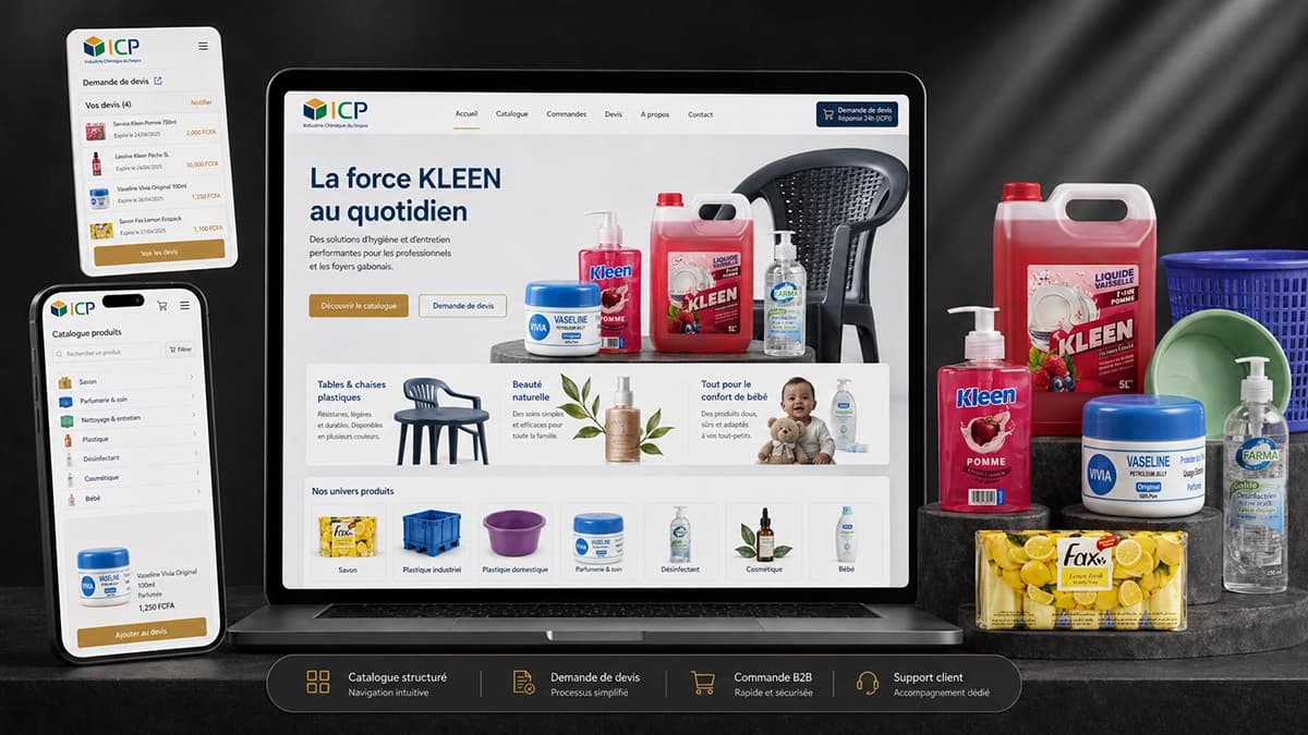Catalogue en ligne et demande de devis pour ICP