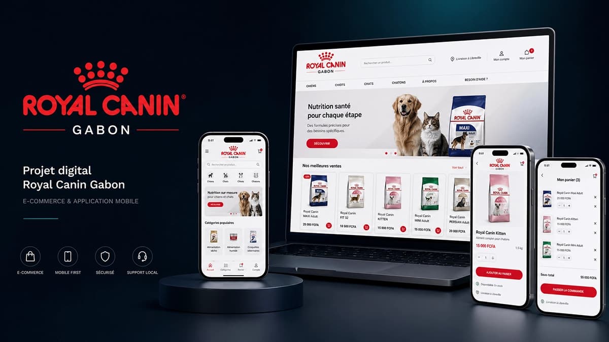 Une expérience digitale B2C pour Royal Canin Gabon